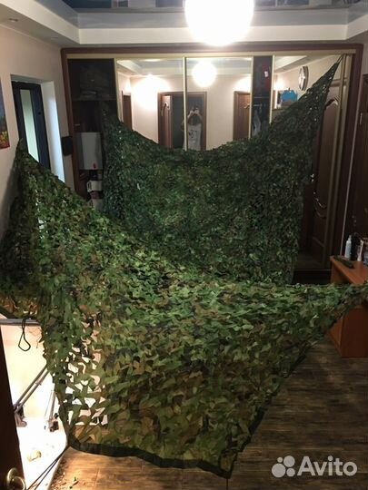 Маскировочная камуфляжная сеть, 2х3, 3x5 м, лес