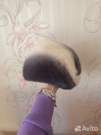 Шапка норковая женская