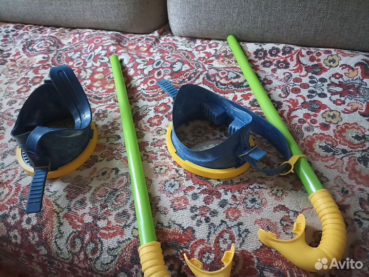 Маска для ныряния плавания стекло стеклянная