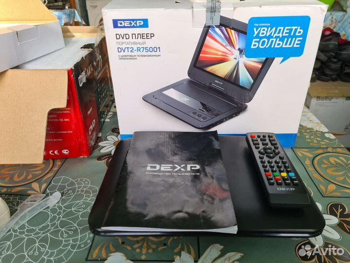 Портативный DVD плеер DVT2-R75001 с цифровым тв