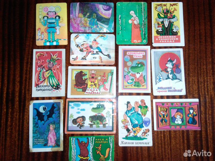 Карманные календарикипо мультфильмам СССР