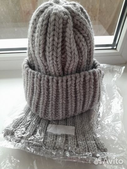 Шапка и снуд женские,новое