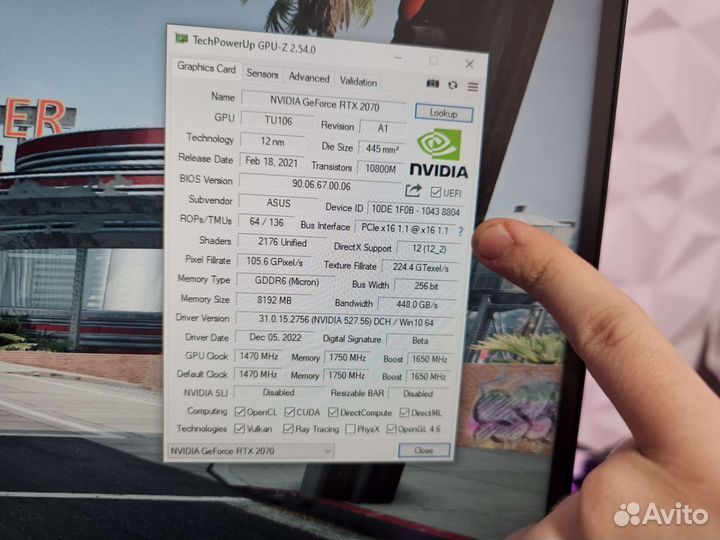 Asus RTX 2070 (40hx для игр)