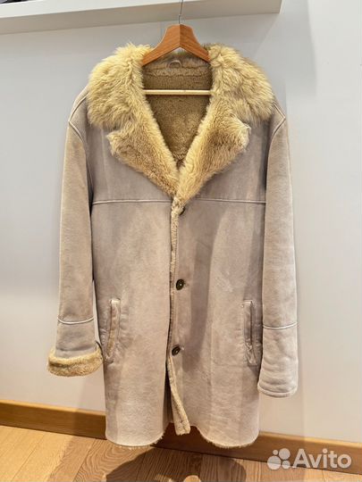 Дубленка мужская 50-52 натуральная светлая