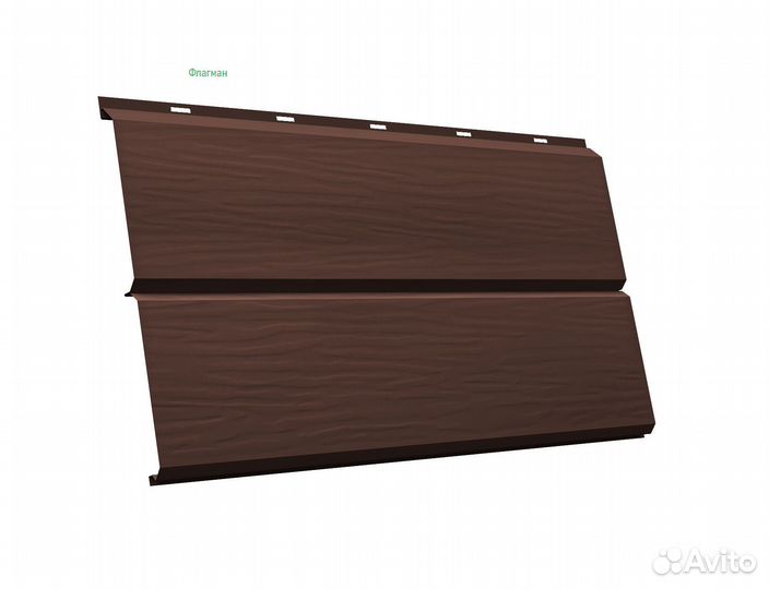 Сайдинг металлический Квадро бруc