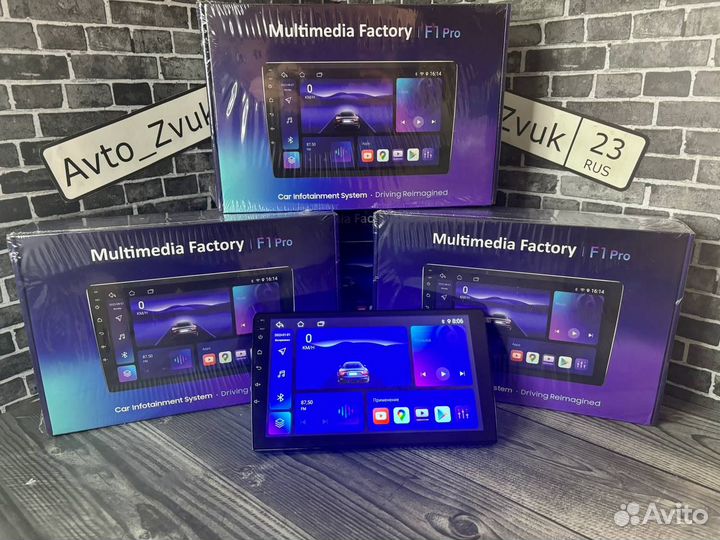 Магнитола 9 дюймов 4/64 Gb Multimedia Factory