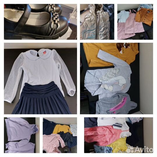 Детская одежда для девочек пакетом 104 110