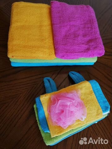 Полотенца и принадлежности для ванны набор новый
