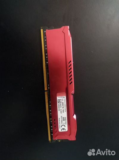 Оперативная память ddr4 8gb 3200 hyperx fury red