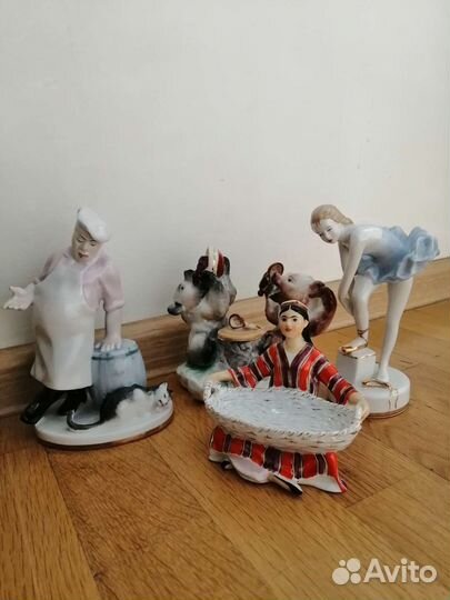 Фарфоровые статуэтки лфз, дулево СССР
