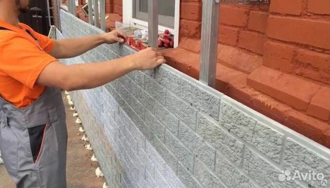 Фасадные работы / Отделка дома / Монтаж фасада