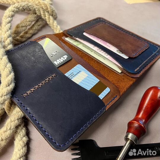 Обложка для документов из натуральной кожи