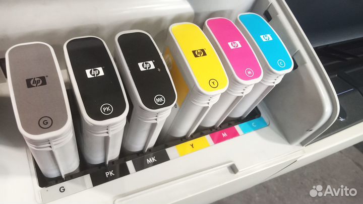 Плоттер HP DesignJet T1300 + катриджи