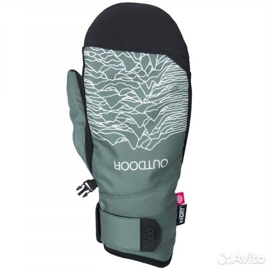 S) Варежки 686 MNS primer mitt cypress green OUT