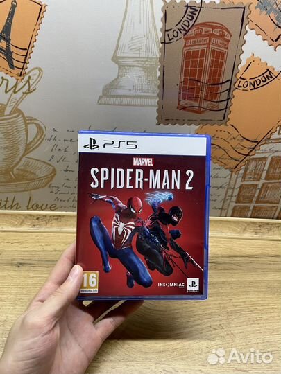 Spider man 2 ps5 диск полностью на русском