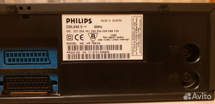 Видеомагнитофон Philips vr 768