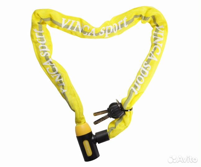 Замок велосипедный цепь светоотражающий