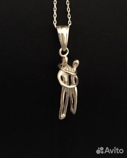 Серебряная цепочка и подвеска «Неразрывная связь»