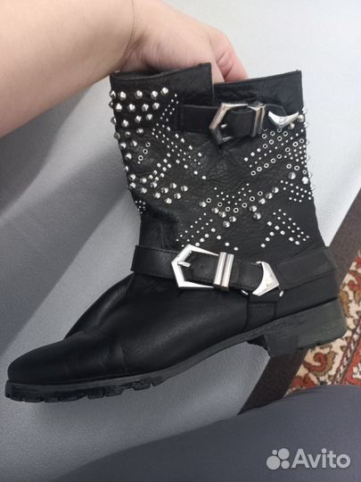 Байкерские ботинки zara 39