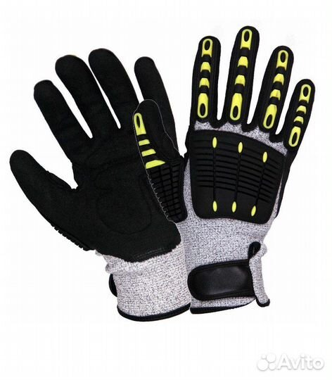 Защитные рабочие перчатки ударопрочные