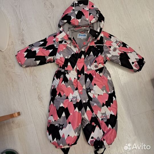 Зимний комбинезон для девочки 86