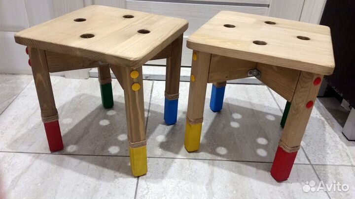 Табурет деревянный детский