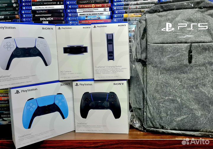 Аксессуары PS 5 зарядное геймпады сумка