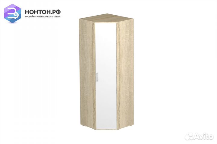 Шкаф Белладжио шк-1 угловой дуб сонома / белый