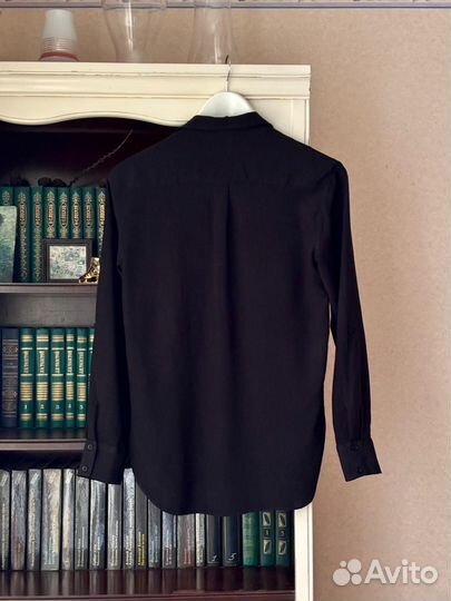 Блузка рубашка zara женская вискоза р.40-42