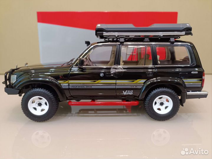 Toyota Land Cruiser 80 рест.(95-97г) Черный 1:18