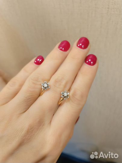 Золотые серьги с бриллиантами