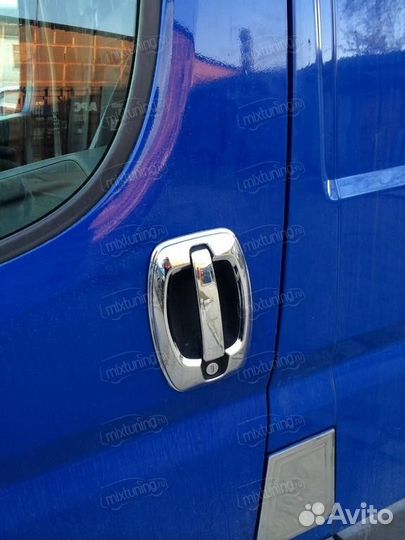 Накладки на ручки Fiat Ducato 2006-нв (хром)