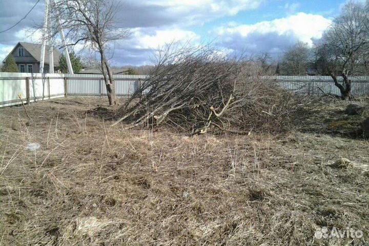 Спил деревьев/Расчистка/Дробление веток