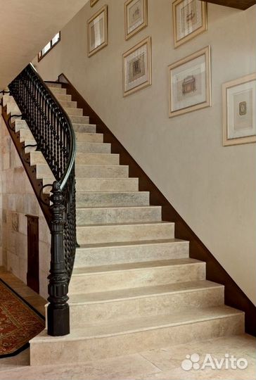 Изготовление лестниц из мрамора