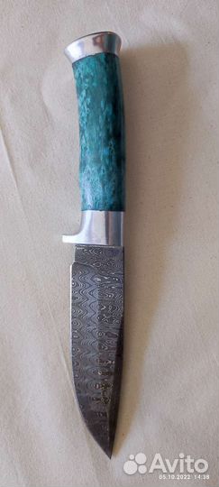 Нож кованый дамаск