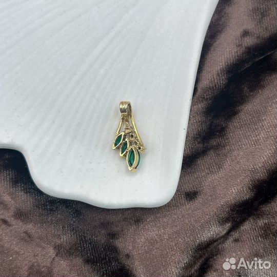 Винтажный позолоченный кулон подвеска времён СССР