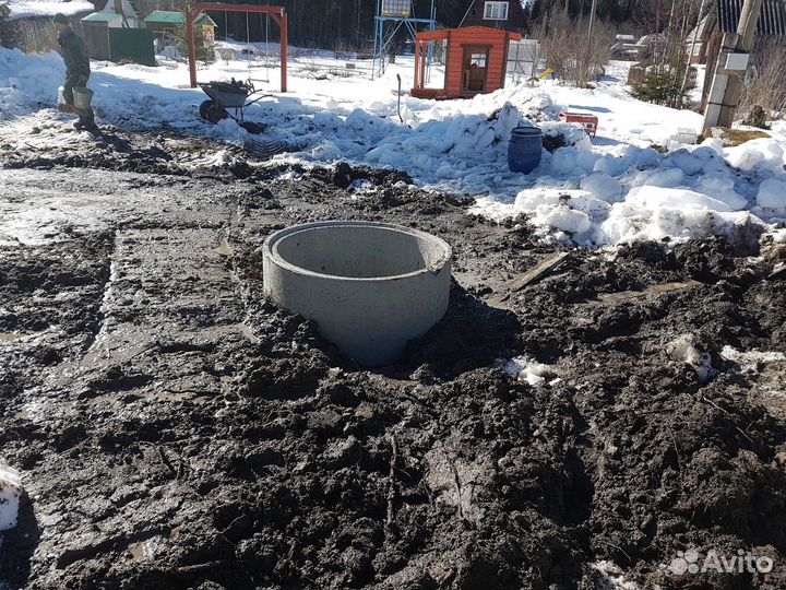 Колодец питьевой. Септик из колец под ключ
