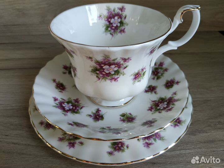 Чайное трио Royal Albert Sweet Violets Англия