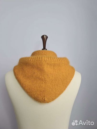 Капор + митенки из пуха норки