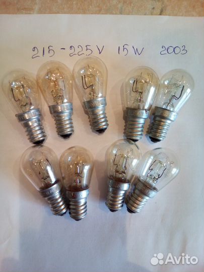Лампочки накаливания 15w - 9шт