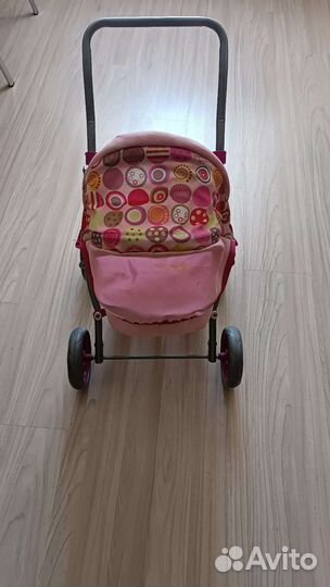 Коляска для кукол и большой пупс