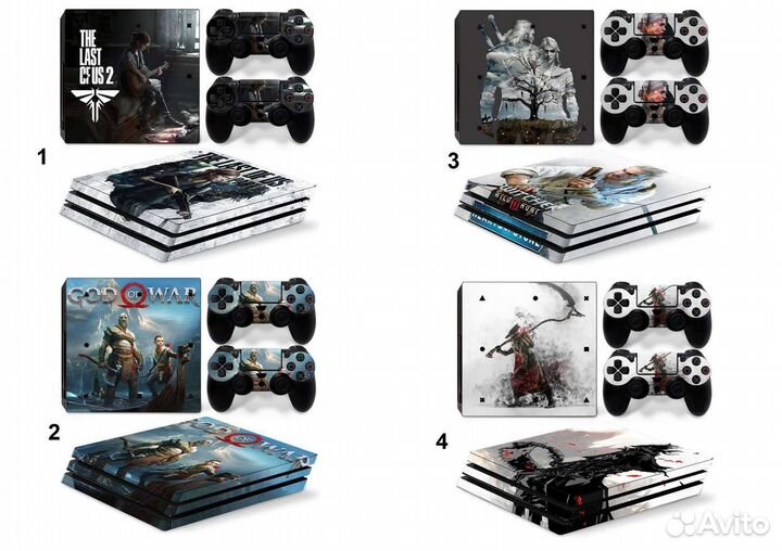 Виниловая защита для PS4 pro, slim, fat, PS5