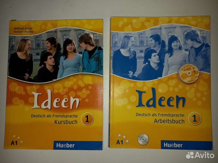 Учебник+рабочая тетрадь по немецкому языку Ideen