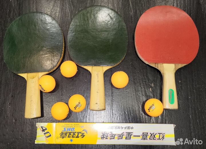 Ракетки и мячи для настольного тенниса