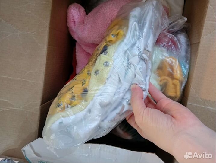 Большая коробка вещей для мальчика 0-3мес