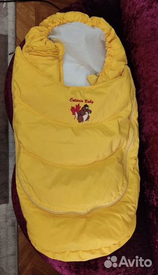 Зимний конверт в прогулочную коляску