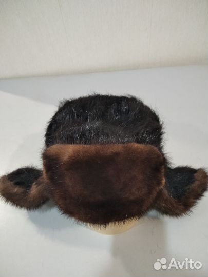 Норковая шапка мужская, размер 59