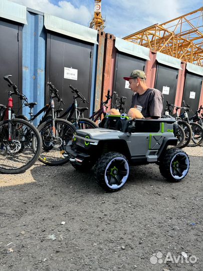 Детский электромобиль вместительный jeep