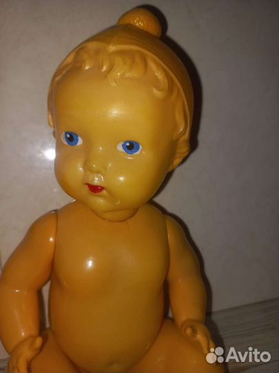 Кукла пупс целлулоид СССР 2 шт. мальчик в шапочке