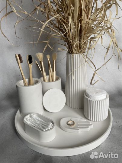 Набор для туалетного столика из гипса